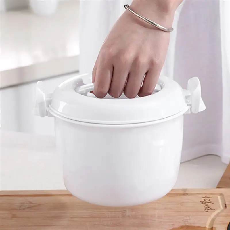 Microwave Rice Cooker Multifunction Insulated Lunch Box Container Cookware For Oven | Дом и сад