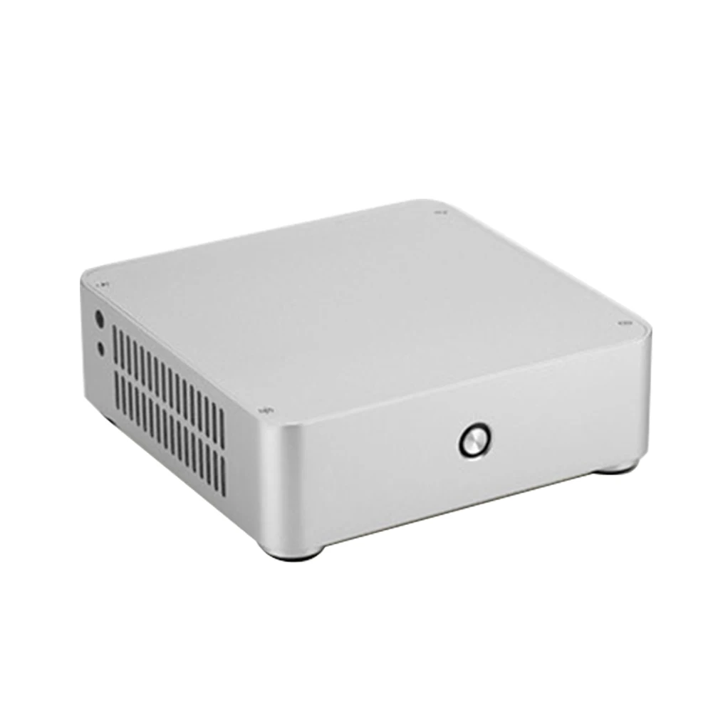 

E-H60 Aluminum Alloy Without Power Supply Horizontal Mini ITX Computer Case Slim Home HTPC Chassis Audio Cooling Practical