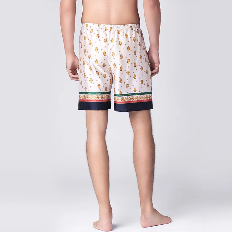 SAMWESTART 2020 летние мужские шелковые пижамы Короткие штаны стильные Весенние