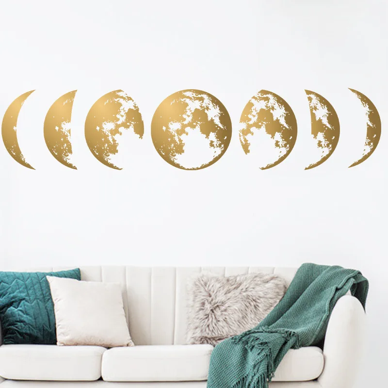 

Creative Moon Phase 3D Wall Stickers Living Room Bedroom Wall Decoration DIY Art Decals Mural Home Decor