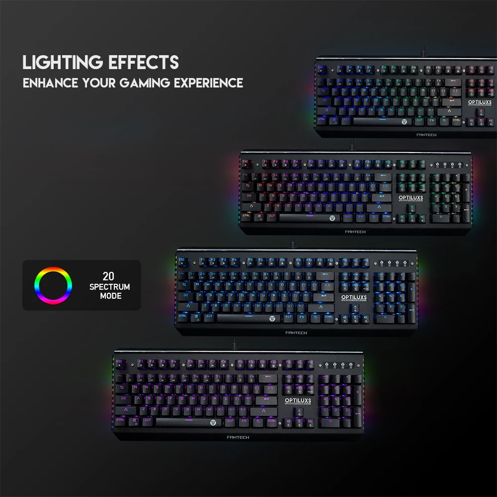 Игровая клавиатура FANTECH MK884 RGB все кнопки без коллизий английская