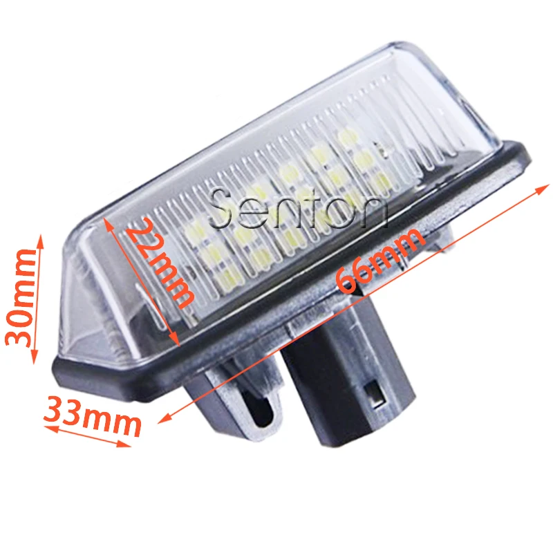 1Pair Car LED number License Plate Light 12V SMD lamp Styling For Toyota Crown S180 Corolla Vios Previa accessories | Автомобили и