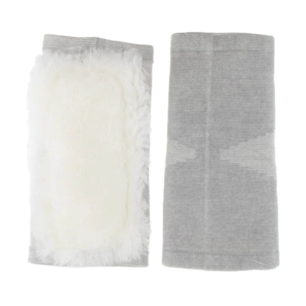 1 пара шерстяной Теплый наколенник подтяжки для спорта катания на лыжах и