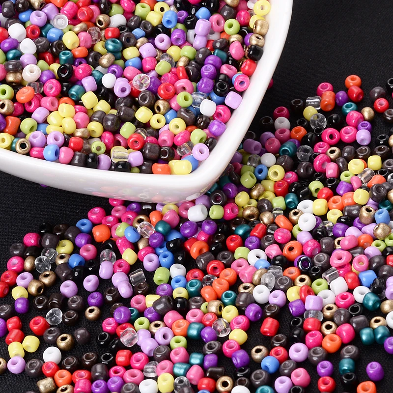 

3mm 500Pcs/Lot Choose Colors Charm Glass Round Loose Beads For DIY Bracelets & Necklaces Jewelry Makings Accessories