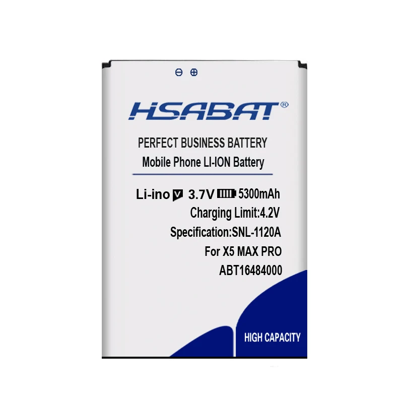 HSABAT 5300mAh BAT16484000 Battery for DOOGEE X5 MAX Pro &amp |