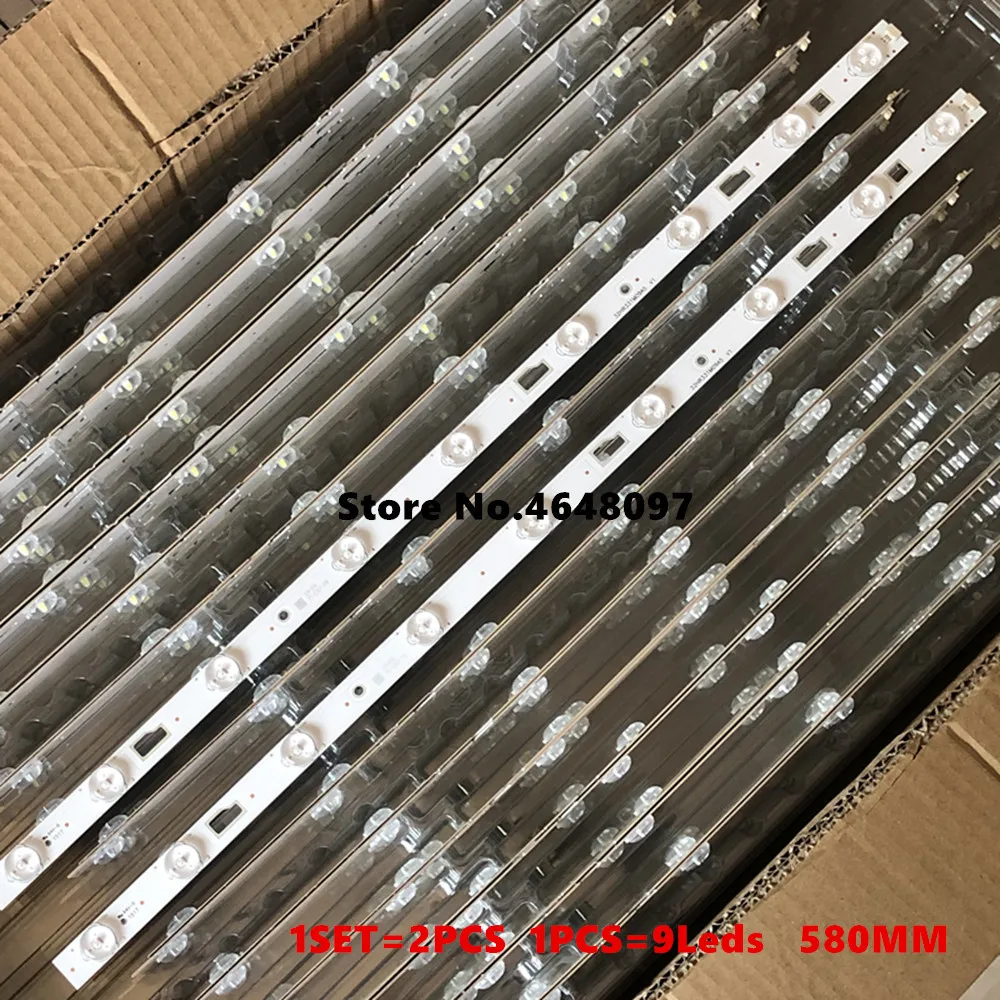 Сменный комплект 1 комплект = 2 шт. D32TS7202 Led backilght 32HR331M09A5 V1 Светодиодная лента 1 шт. = 580 мм 9Led лампы