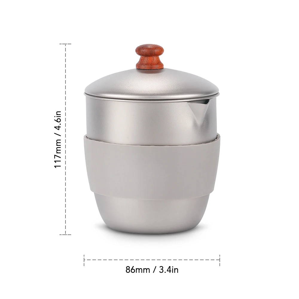 300 мл открытый кемпинговый чайник для чая тем самым позволяя зернам раскрыться