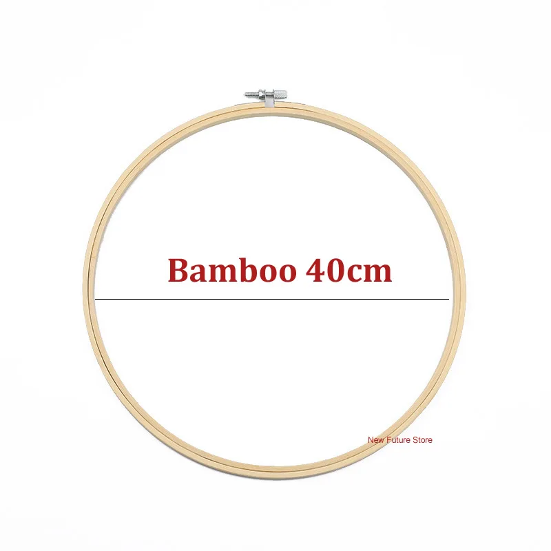 40CM 10-40 см мини деревянная рамка для вышивания кольца для набора Кольца Большие швейные инструменты аксессуары madera bordado Вышивка крестом бамбук - Цвет: 40CM