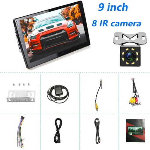 9 inch 8 IR Camecho 9 10,1 дюймов Android Авторадио gps навигация автомобиля радио Мультимедиа Видео плеер Bluetooth wifi Зеркало Ссылка аудио стерео - Цвет: 9 inch 8 IR