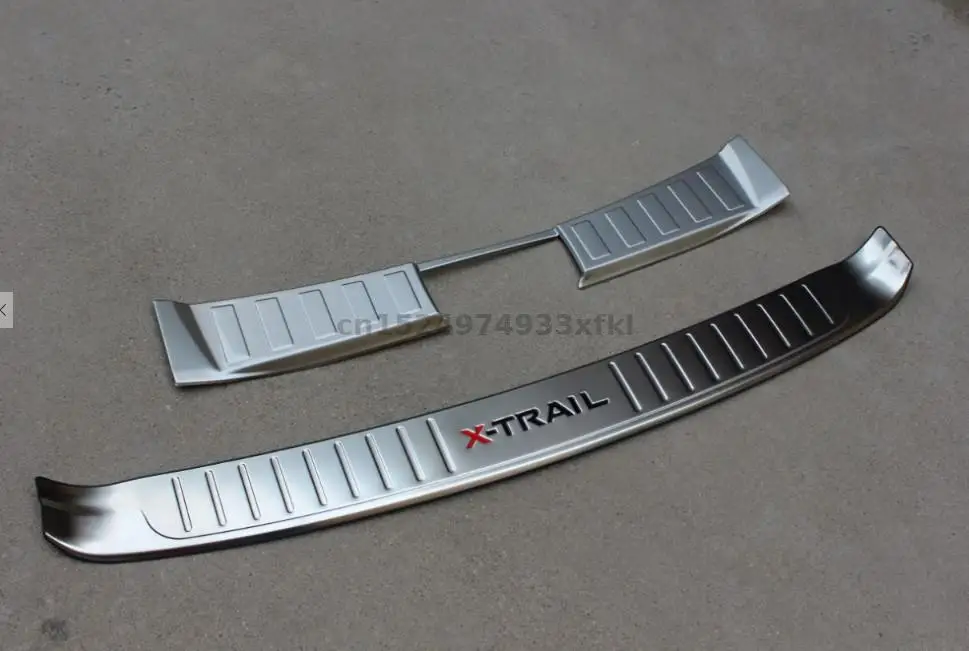 

Car-covers High quality stainless steel Rear door threshold Protector Sill fit For Nissan X-Trail 2014-2016 Car styling