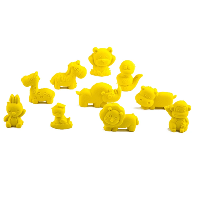 10 шт. животные глиняный песок игрушки для детей DIY Динамический Космический