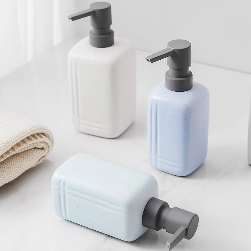 

Ceramic Liquid Soap Dispenser Bottle Hand Sanitizer Shampoo Bottle Pressing Shower Dispenser Bathroom Accessories Ssupplies