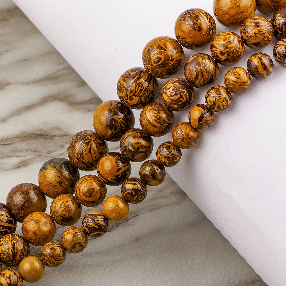 

Новый модный натуральный полированный матовый камень в виде слона, круглые свободные бусины-разделители для изготовления ювелирных издели...