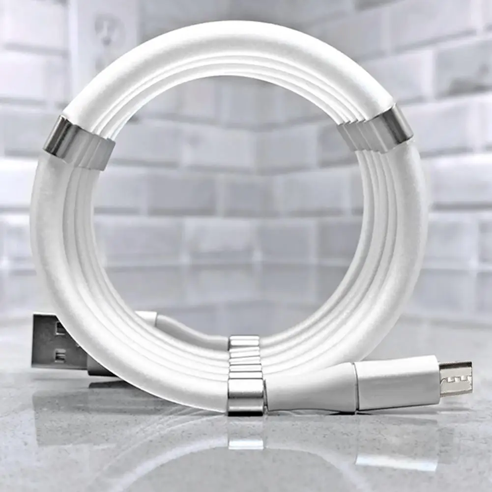 Прочный Магнитный USB-кабель для хранения данных Android белый | Электроника