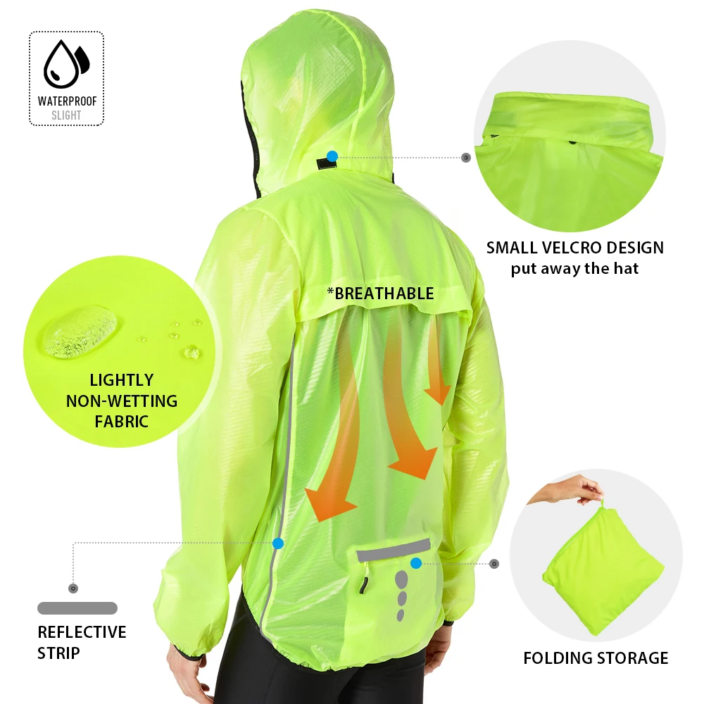 Santic мужское Велосипедное пальто светильник отражающий вес водонепроницаемые