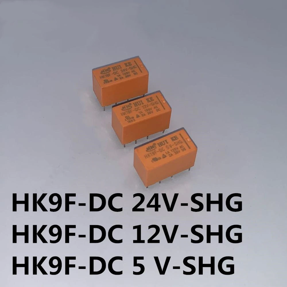 10 шт./DC5V 12V 24V 8 контактов 2pdt постоянного тока 5 В 12 24 SHG катушки DPDT Pin 2NO 2NC мини