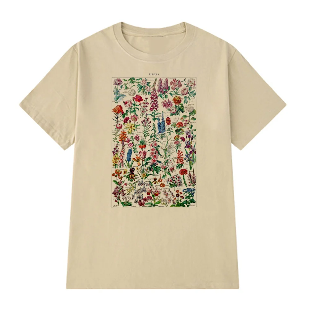 

Женская футболка в стиле бохо, Винтажная футболка с цветочным принтом, HAHAYULE-JBH