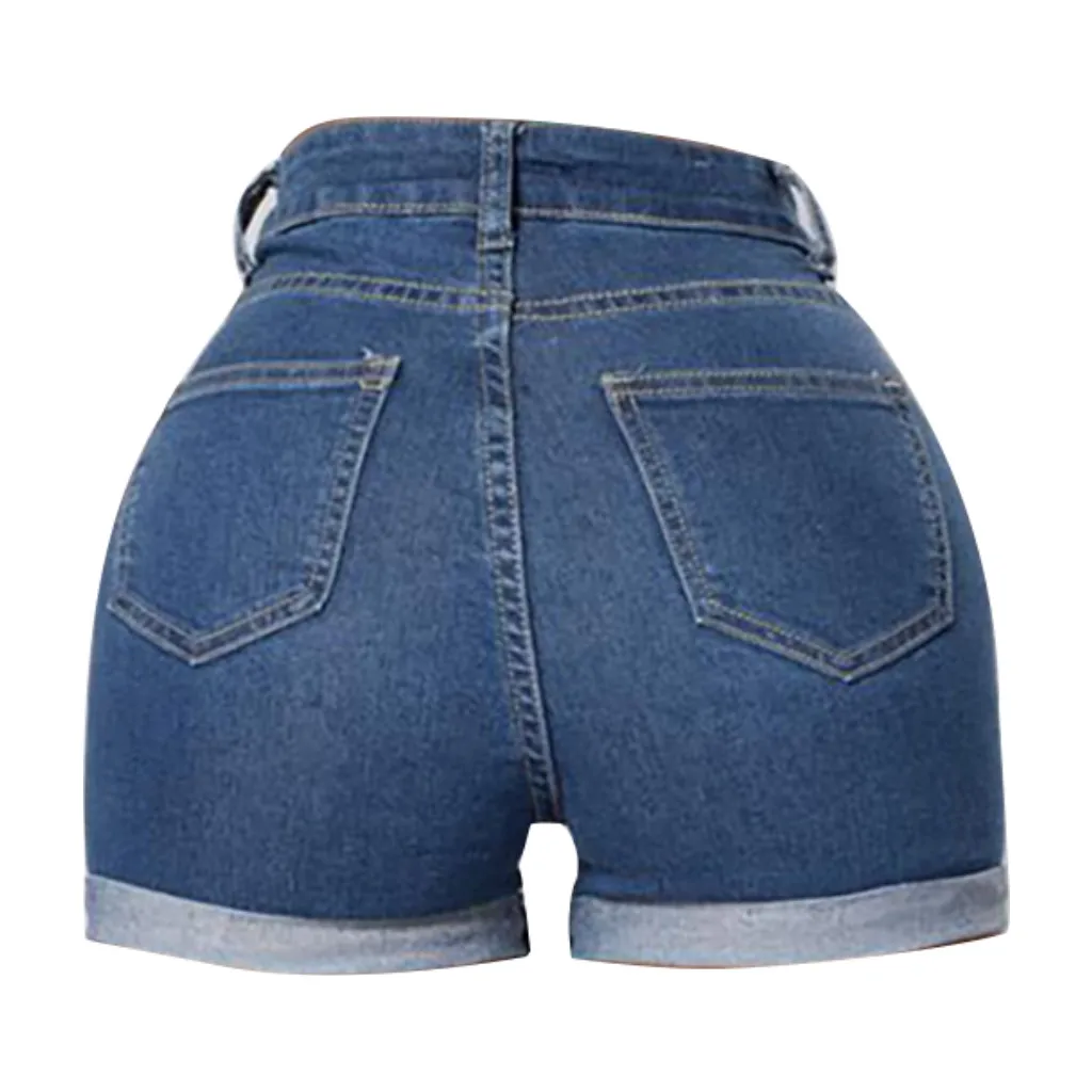 

High-waist Jean Zipper Women's Denim Shorts Fashion Pocket Modis Shorts Femme Short Mujer Pantalones Cortos Mujer Ropa Mujer New