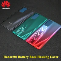 100 Original Honor 30S Cover Mobile Phone Battery Back Replacement Case Rear Door Repair Parts For Huawei Honor 30S With Logo