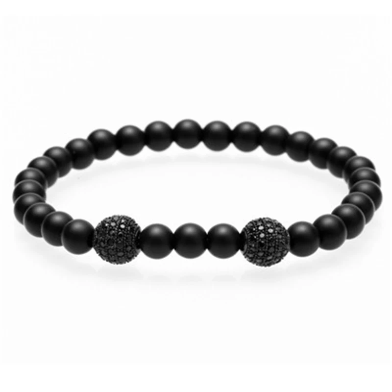 Мужской браслет/камень/браслет 8 мм натуральный камень Лавовая бусина из бисера