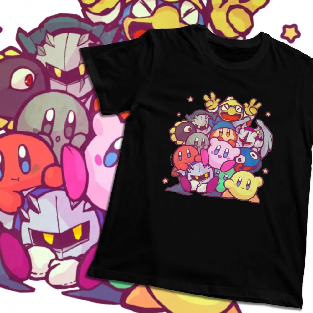 Стильная семейная футболка Kirby Group для мужчин, хипстер, натуральный хлопок, Camiseta, S-6XL