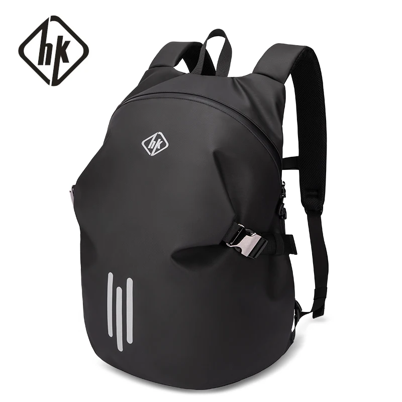 Hk Men's Sport Backpack Travel Compass Bags Waterproof Shoulder Bag Basketball Soccer Ball Pack Large Capacity Riding Helmet Bag