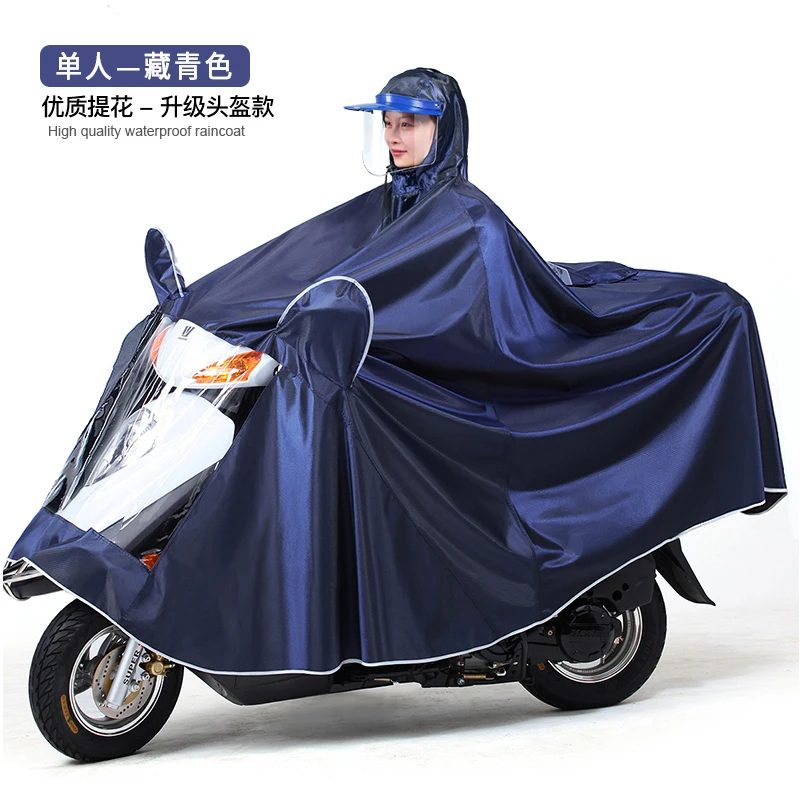 

Outdoor Motorcycle Waterproof Pants Raincoat Jacket Adult Set Men Raincoat Blue Survival Poncho Impermeable Suit Rain JJ06