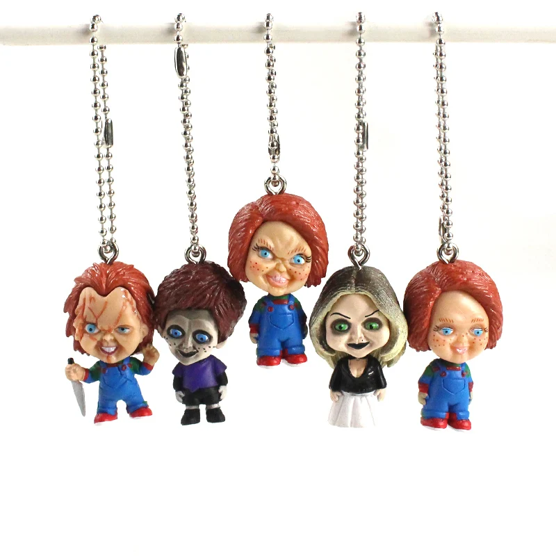 5 шт./компл. 4 см детская игра Чаки Глен версии мини ПВХ фигурка подвесная модель