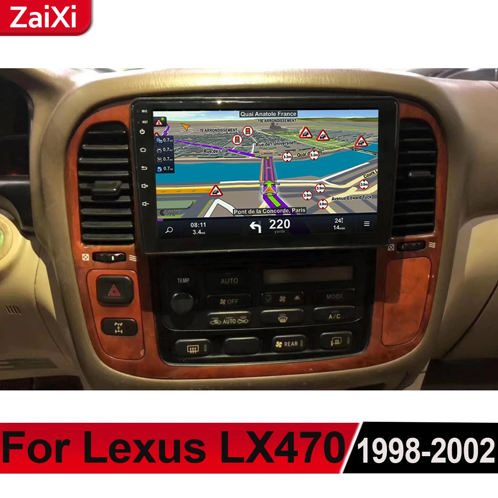 ZaiXi для Lexus LX LX470 1998 ~ 2002 Android автомобильный мультимедийный GPS аудио Радио стерео