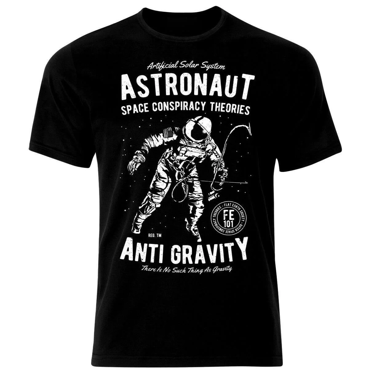 

Space Astronaut Print Men's Summer Cotton O-neck Short-sleeved T-shirt New