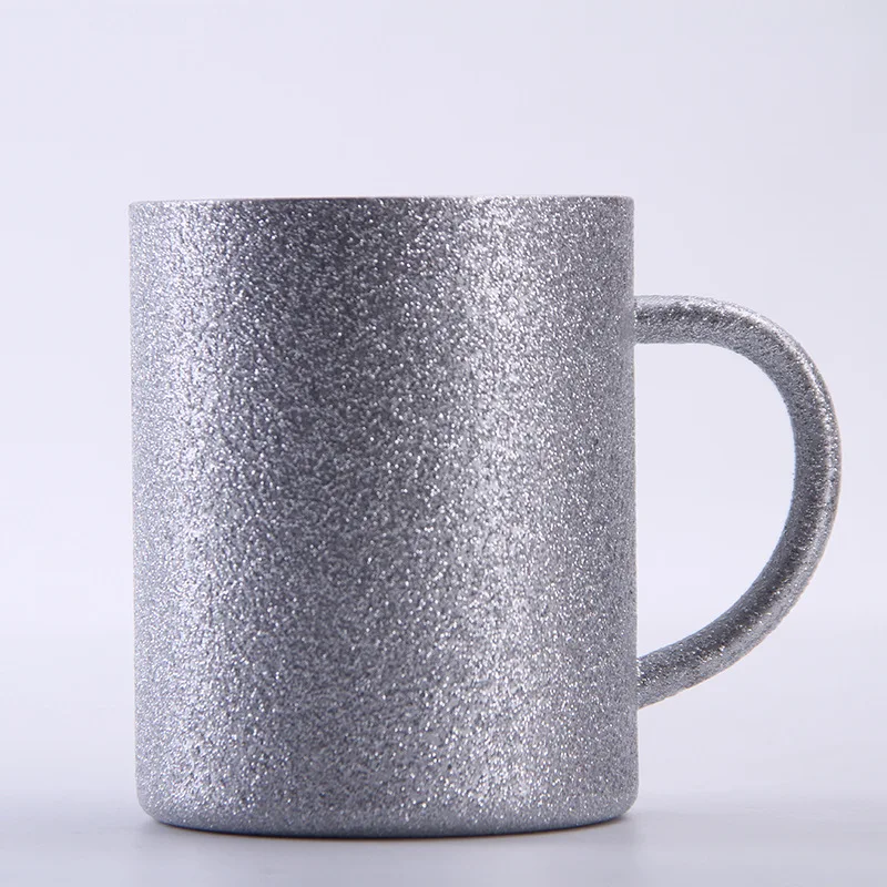 

Stainless Steel Anti-scalding tea cup Double Layers With Handle Lid Metal Coffee mug For Adults Women baby Children Travel gift