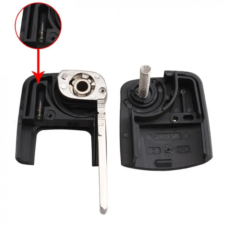 315 Гц 3 кнопки Складной флип Автомобильный Брелок чехол пустой дистанционный ключ