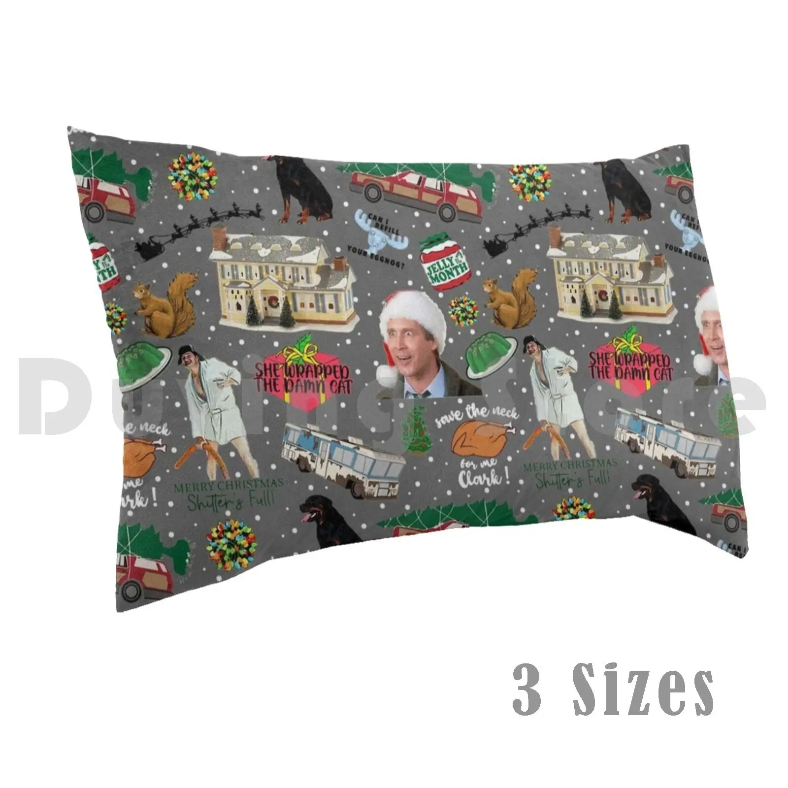

National Lampoons Christmas Vacation Pillow Case DIY 50x75 Pattern Christmas Lampoons Eddie Griswold Movie