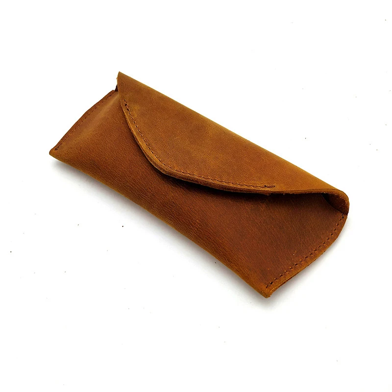 17*7*2 см Настоящий Кожаный Чехол для очков женщин и мужчин футляр солнцезащитных