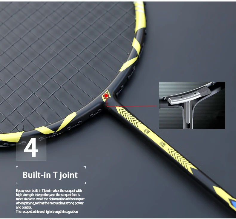 Сверхлегкие нанизанные 4U 80±5g полностью Углеродные ракетки для бадминтона, профессиональные многоцветные струнные сумки, ракетки, спортивные ракетки