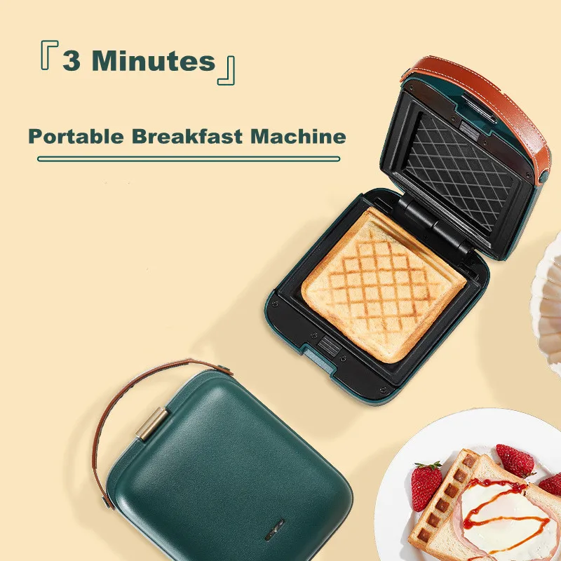 

2021 Electric Sandwich Maker Waffle Maker Toaster Donut Baking Multifunctional Breakfast Machine Cooking Appliances Bread Maker