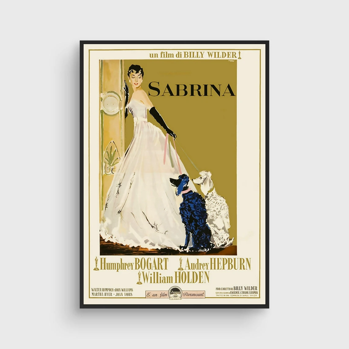 

Sabrina - italian poster 50s Cinema Movie Poster Canvas Art Print Wall Painting Home Decoration (No Frame)
