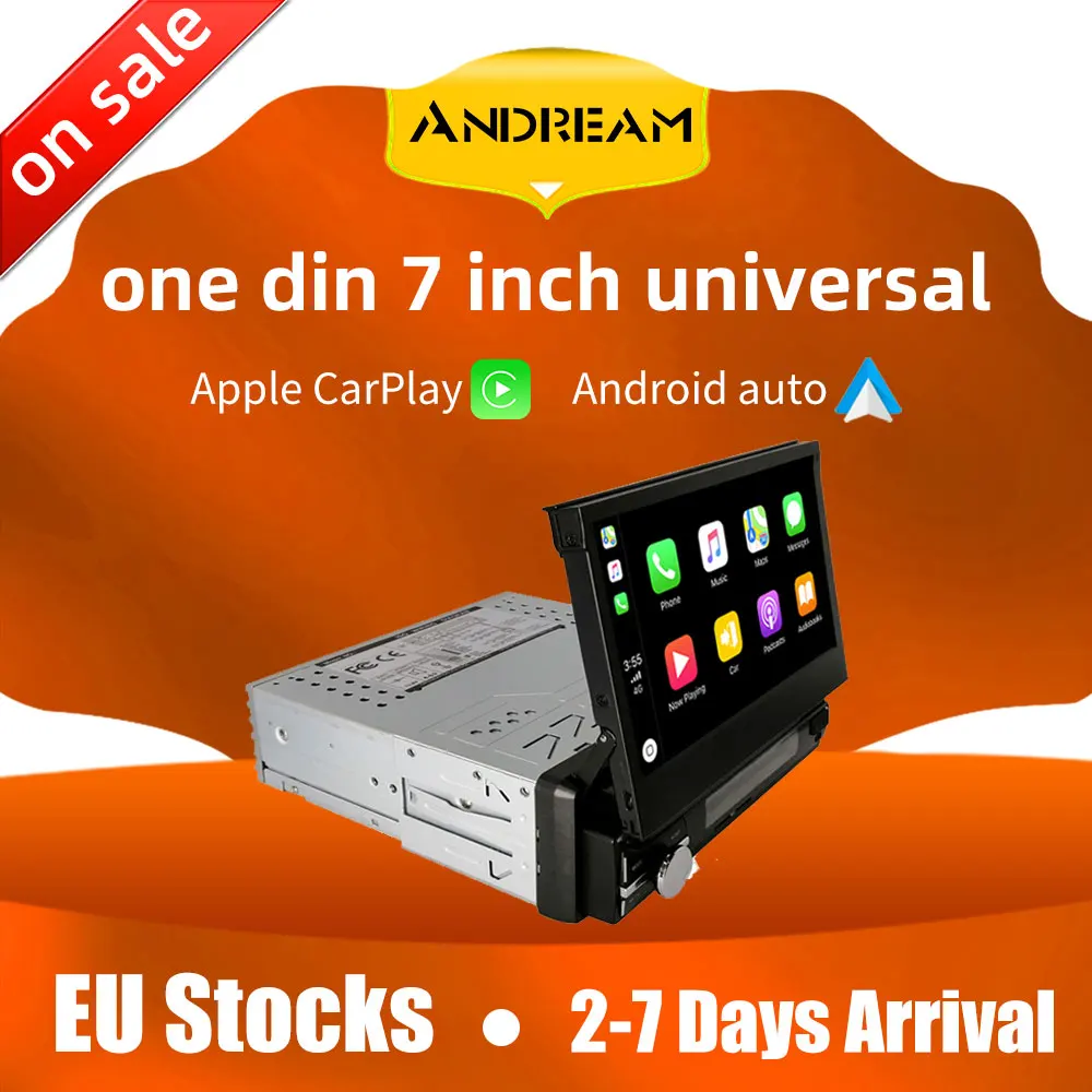 Автомагнитола 1 din с 7 дюймовым экраном gps navi Player CarPlay & Android для Praktic roomte/Volkswagen POLO