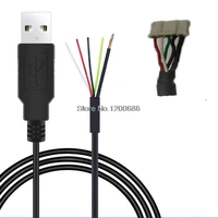 1 5m 150cm usb 24awg 1 5m usb mu 5f 110 15 bc4c al640 09bc usb male 4 core shielded usb ph2 0 anti interference data wire