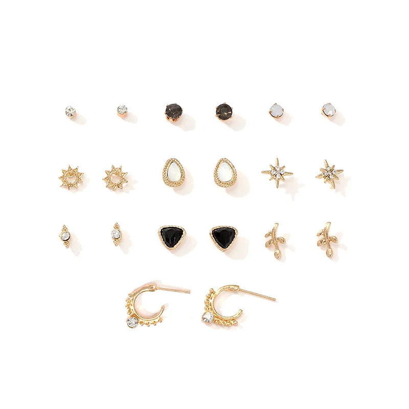 10 пар/уп. малых из нержавеющей стали серьги со шпилькой для женщин модные