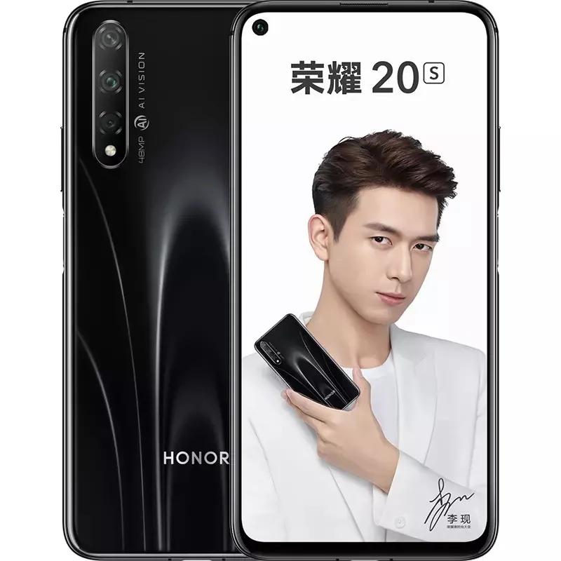 Honor 20 S мобильный телефон honor 20 S 6,26 дюймов Восьмиядерный Android 9,0 отпечаток пальца ID GPU Turbo 3,0 Google play 20 Вт Быстрая зарядка