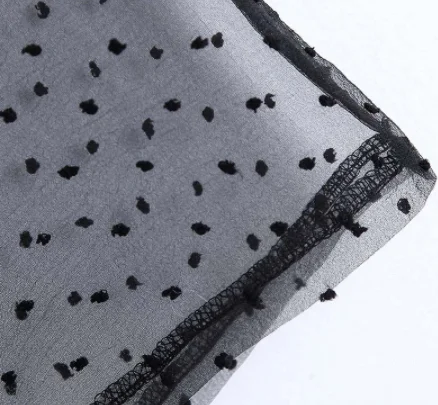 Женская Сексуальная Блузка с прозрачной сеточкой короткий рукав о образный