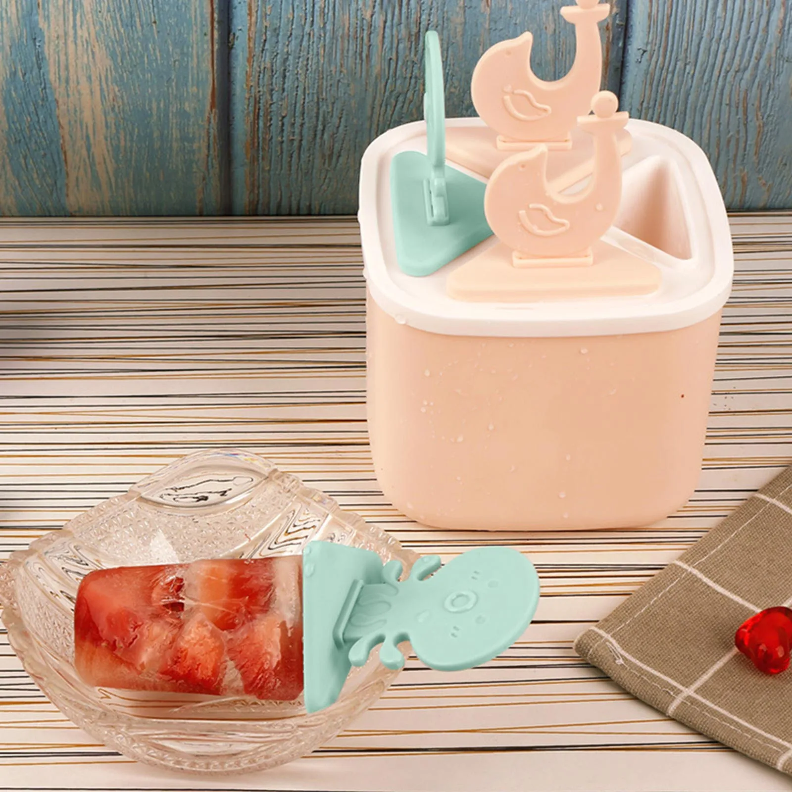 Форма для мороженого в виде дельфина осьминога сделай сам 4 ячейки кухонная форма