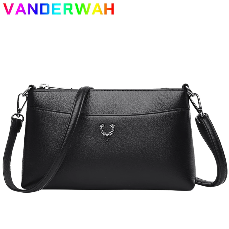 

Soft Leather Luxury Handbag Women Bag Designer Lady Shoulder Messenger Crossbody Sac for Female 2021 Casual Underarm Tote Purse