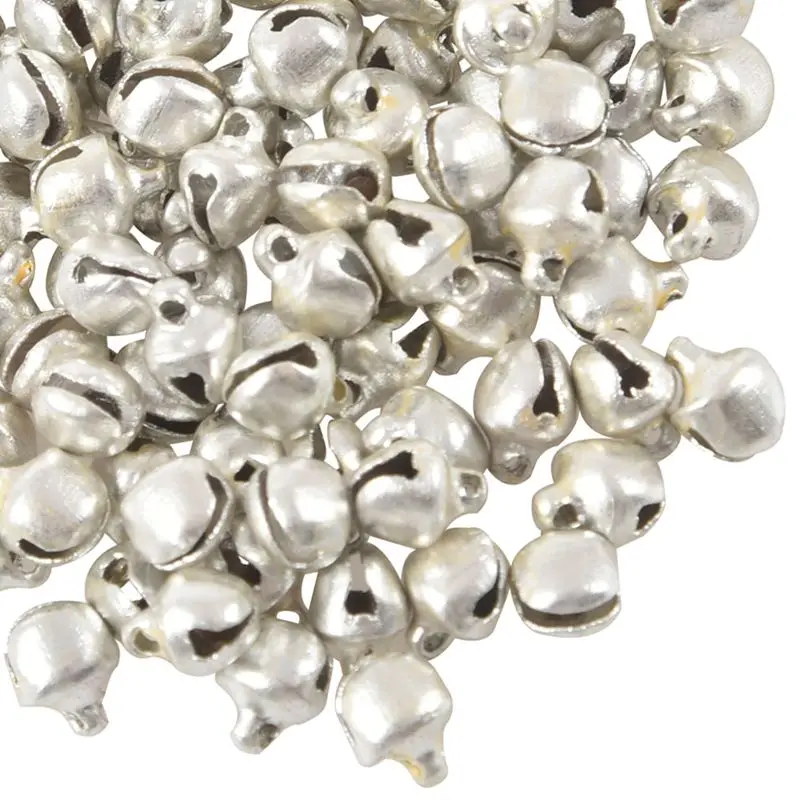 

100 Pcs Iron Jingle Bells silver