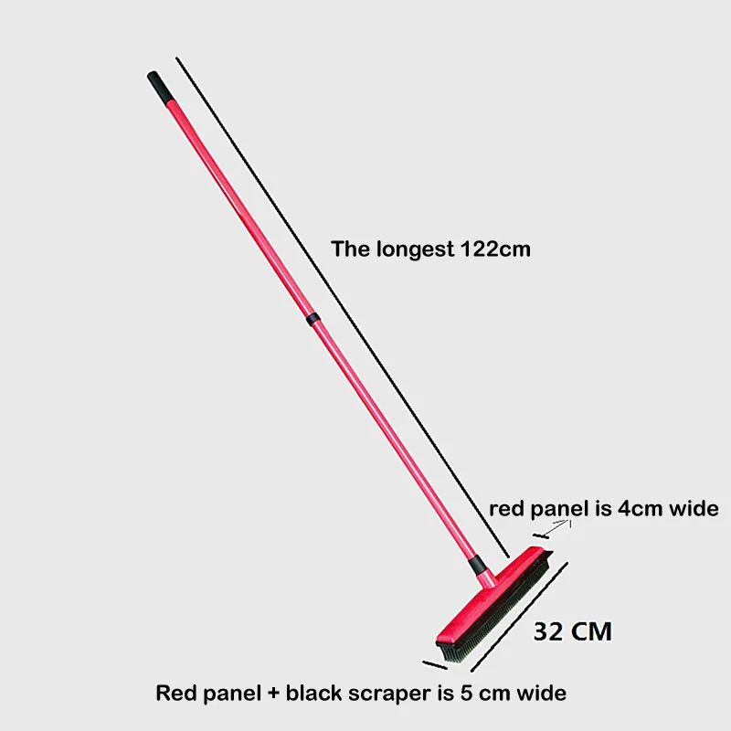 Резиновая щетка с длинным нажимом Швабра скребок щетиной от царапин для домашних
