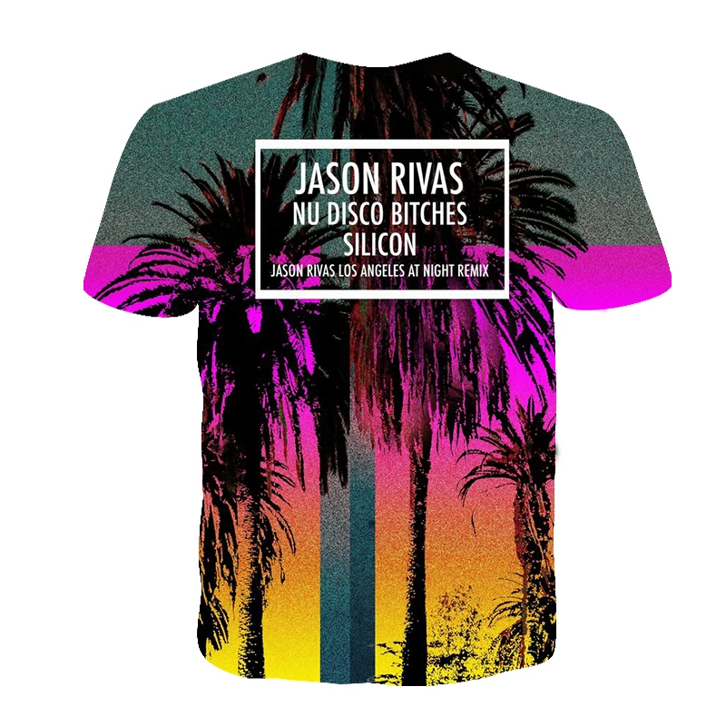 

4-12Y Cartoon Print Baby Boys T Shirt for Summer Landscape painting Girls T-Shirts Short Sleeves Kids Clothes Toddler Tees Tops