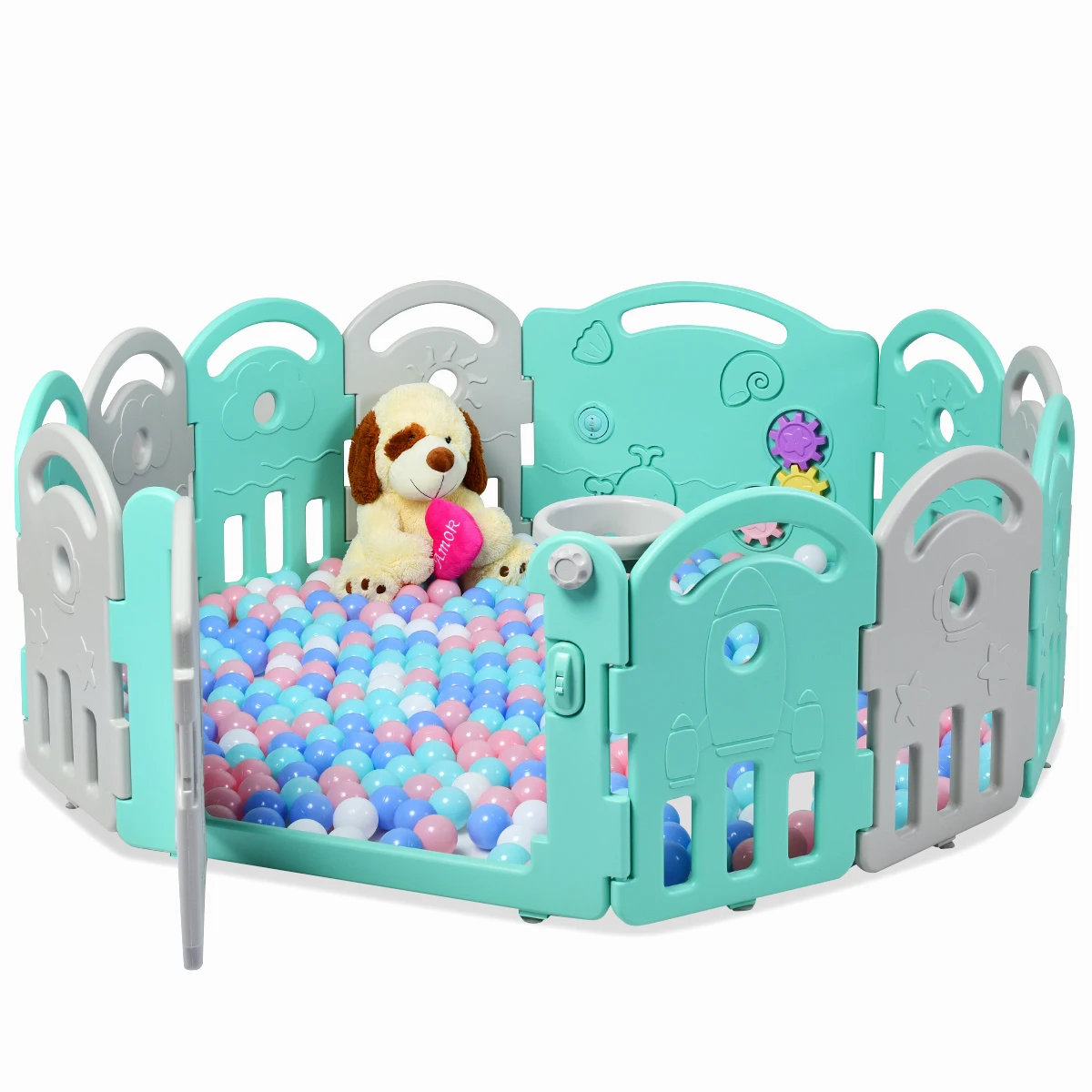 12 Панель детский манеж для младенцев игровой центр Playard w/музыкальная шкатулка и