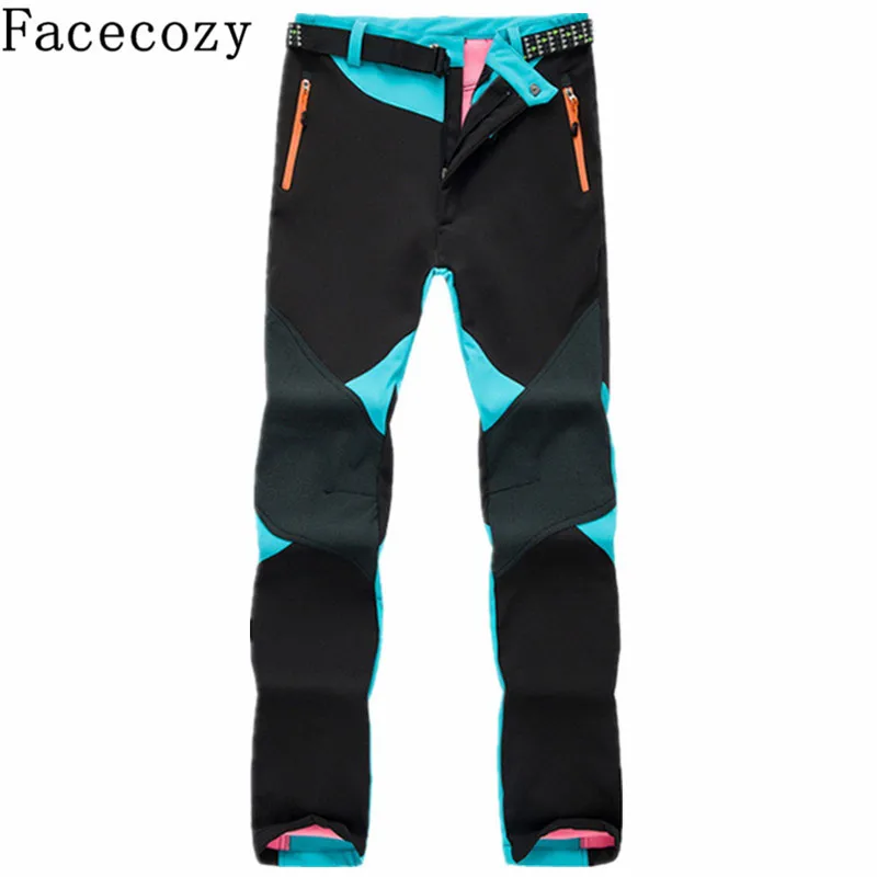 Facecozy женские зимние уличные Лоскутные походные мягкие брюки осенние