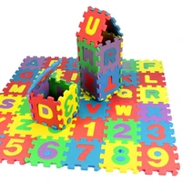 36 pcs children mini eva foam alphabet letters numbers floor soft baby mat 3d puzzle kids educational toys 55